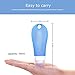 Guckmall Travel Squeeze Bottle, Set of Four 3oz Travel Toiletry Bottles Leakproof Soft Silicone Containers for Shampoo Conditioner Lotion Soap Cosmetics