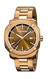 Wenger Edge Index Quartz Movement Pink Gold Dial Men's Watch 01.1141.114