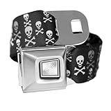 Skull Classic Seatbelt Buckle Fashion Belt