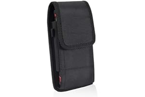 Cell Phone Nylon Belt Case for iPhone 17/15 Pro Max/17 Pro Max, Rugged Pouch Holster Holder Case with Belt Clip for iPhone 16