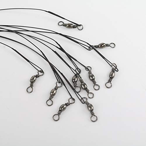 You May 10pcs Fishing Wire Leaders Stainless Steel Braided Trace Spinning Leader Rigs Steel Wire Fishing Line - Thumbnail 4