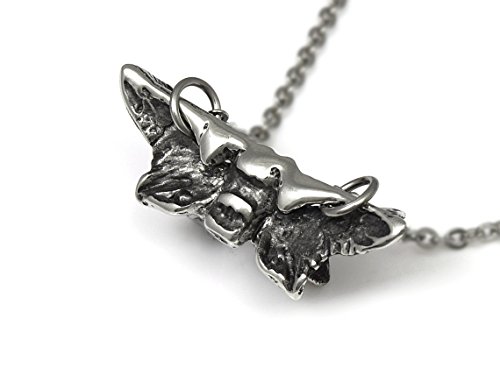 Sphenoid Bone Necklace, Hand Cast in Pewter, Anatomical Jewelry