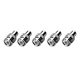 Sienoc 5 PCS BNC Male Plug to RCA Female Jack Adapter Connector