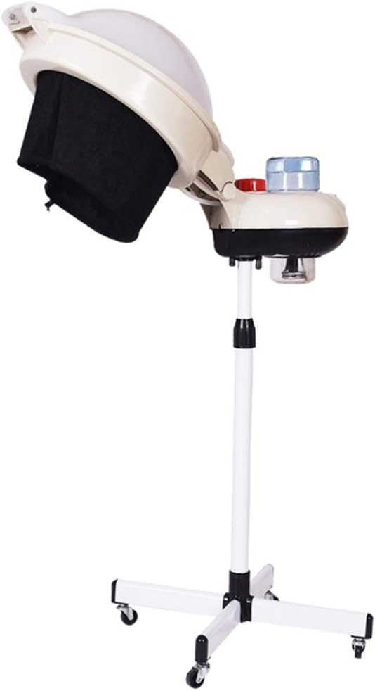 lquide AOSTEAMER 650W Professional Salon Hair Steamer Machine Spa Stand Hood Hair Coloring Perming Care Processor with Rolling Base, Time Setting