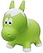 Farm Hoppers Award Winning Inflatable Toddler Safe Bouncing Lime Green Horse Plus Pump