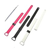 3PCS Misfit Ray Band, Replacement Sport Wristband Strap For Misfit Ray Fitness Sleep Tracker Black&Red&White