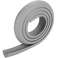 Yugust Furniture Edge Guards Corner Bumper, 3 Pack 6.65ft Children Anti-Collision Protection Strips with Self-Adhesive Anti Collision Protector for Infant Aged Safety,Gray