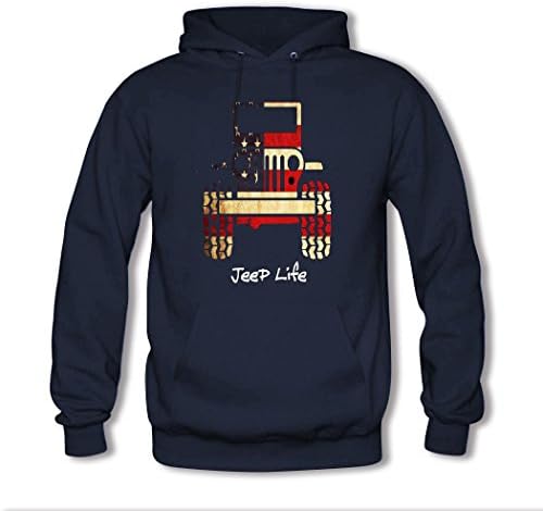 DIYCN Custom Jeep Hoodies, Personalized Jeep Sweatshirt for Men