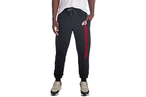CAMPUS LAB Officially Licensed Jogger Sweatpants Unisex for Men & Women with Pockets Collegiate Team Logo Black Collection