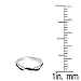 14K Gold Round Blue Sapphire & White Diamond Ladies Anniversary Wedding Band Swirl Stackable Ring