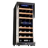 Koldfront TWR247ESS24 Bottle Free Standing Dual Zone Wine Cooler - Black and Stainless Steel
