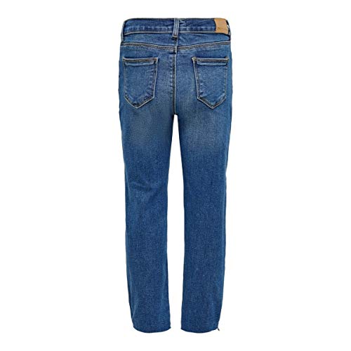 Kids ONLY meisjes Jeans Konemily St Raw Med Blue Jeans Noos - Afbeelding 4