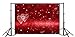 Laeacco 7x5FT Vinyl Backdrop Red Glitter Background Photography Red Hearts Space Love Theme Shiny Sparkling Bokeh Effect Backdrop Valentine's Day Blackboard Photo Backdrop Studio Prop