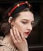 QiYue Headbands Women Hair Head Bands - Accessories Cute Beauty Fashion Hairbands Girls Cross Vintage Head Hair Bands Knotted Wide Band For Women Wash Face Makeup Workout GYM Yoga Running