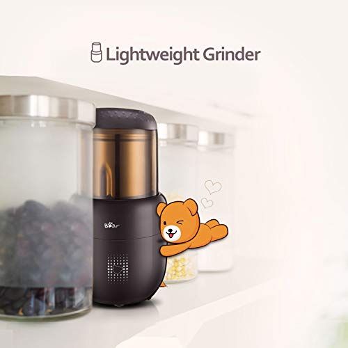 Bear Kaffeemühle mit Edelstahl-Klingen, 300 W, leistungsstarke Mühle – Bild 7