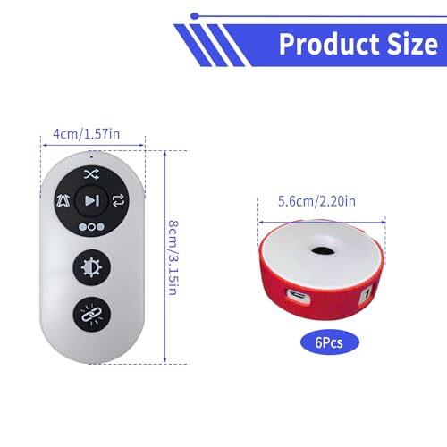SWTHM Reaction Training Lights, 4 Colors, Agile Reaction Training Lamp Set, 4 Modes, Remote Control, USB Charging, Reaction Light for Fitness Training, Training
