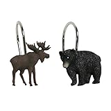 Bacova Guild Vintage Outdoors Shower Curtain Hooks