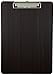 Clipboard Dark Grain Vinyl Surface Low Profile Clip Hardboard Single (Pack of 6)