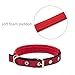 Beker Dog Leash Harness Collar Set,Durable Nylon Braided Leash No Pulling Adjustable Harness Soft Padded Collar for Small Dog/Puppy/Cat Red-Black(Pack of 3)