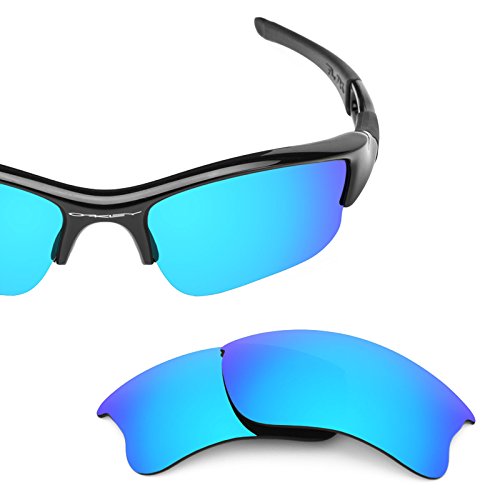 Revant Polarized Replacement Lenses for Oakley Flak Jacket XLJIce Blue MirrorShield