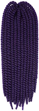 PANCY Crochet Braid Havana Mambo Twist Hair 22" 120g Faux Locs Synthetic Crochet Twist Hair Box bBraid Extensions