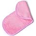 Makeup Remover Cloth Clean Towel, Reusable Facial Cleansing Towel - Chemical Free, Remove Makeup Instantly with Just Water - Money-back Satisfaction Guaranty (1 Pink)