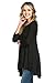 Frumos Womens Tunic Tops for Leggings Round Neck Top Black 2X-Large