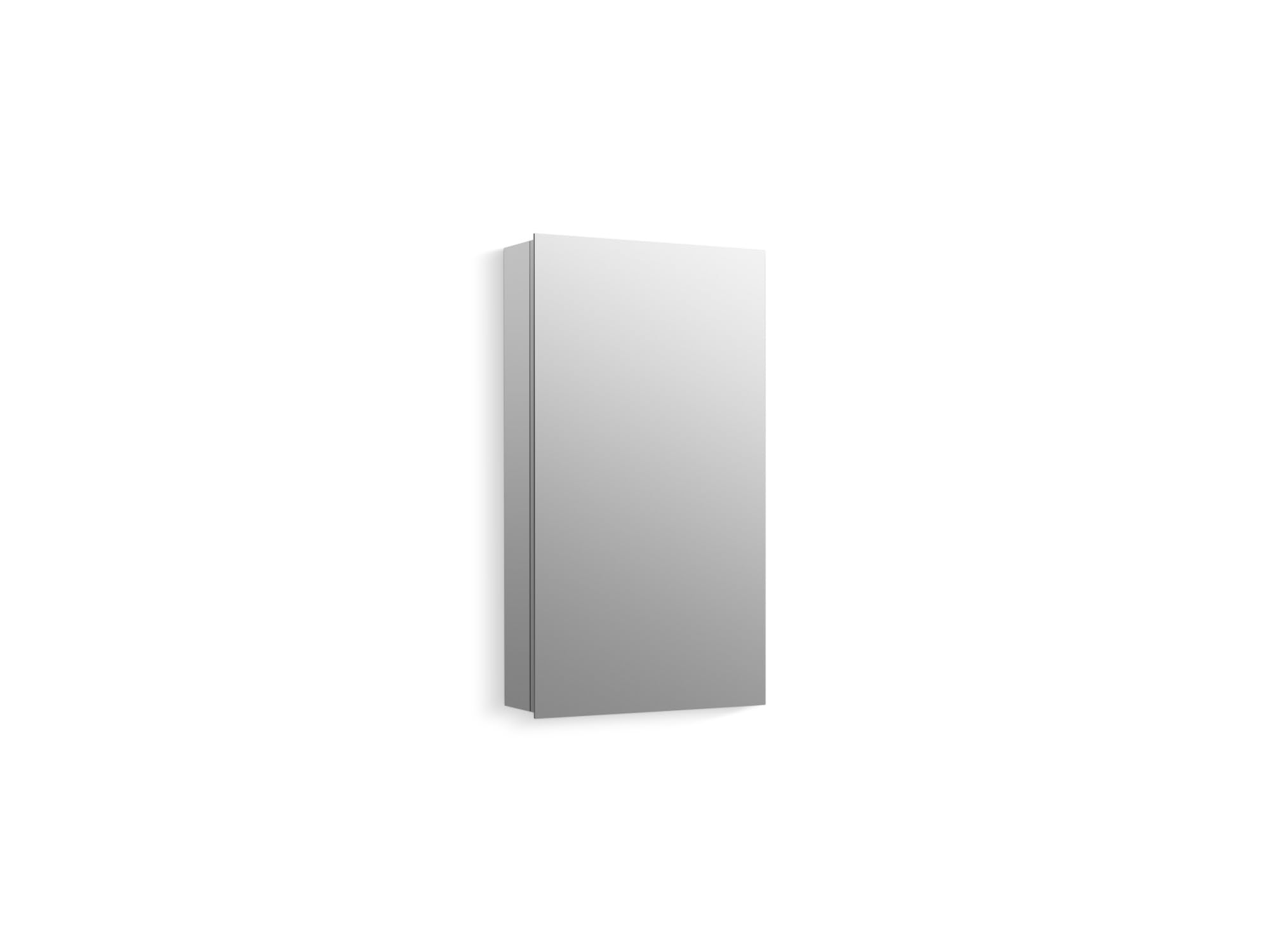 Photo 1 of ***DOOR HINGES HAVE DAMAGE***

KOHLER K-55061-NA Embark Medicine Cabinet, Mirrored Door, Adjustable Shelves, 15"x26", Space-Saving Design