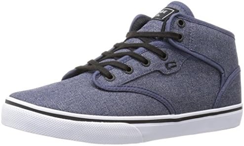 Globe Men's Motley Mid Skateboarding Shoe, Navy Chambray, 14 M US