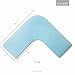 MALOUF Z Gel Memory Foam L-Shape Pillow for Side Sleeping Comfort, Dorm Room Essentials
