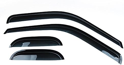 Hot Sale For 99-12 Ford F-250 F-350 Super-Duty Extended Cab Brand New 4 Pcs Carbon Black Acrylic Seden Vent Window Visors Rain Sunshading Guard