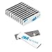totalElement Magnetic Name Tag/ID Badge Holder, Strong Fastener with 3M Adhesive on Front Plate (Silver) 10-Pack