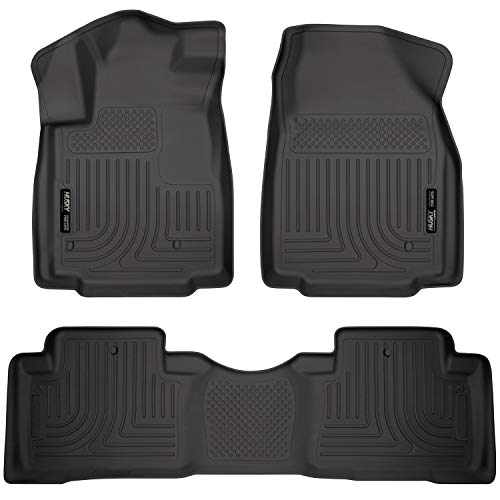Husky Liners Fits 2009-15 Honda Pilot Weatherbeater Front & 2nd Seat Floor Mats