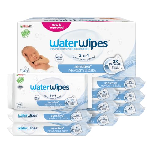 Sensitive+ Newborn & Baby Wipes, 9 Paquetes