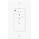 Craftmade DC-WALL Fan Accessory Wall Control for DC Motor with Battery Included, Antique White