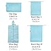 Belsmi 8 Set Packing Cubes - Waterproof Mesh Compression Travel Luggage Packing Organizer with Shoes Bag (Grey)