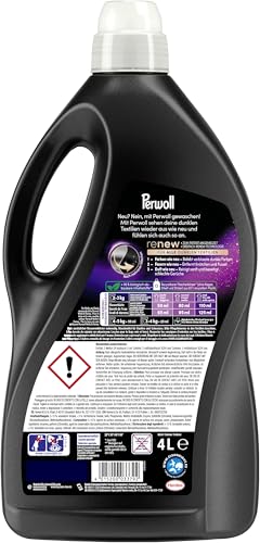 Perwoll Renew Black Waschmittel (80 Waschladungen), Feinwaschmittel reinigt sanft und erneuert dunkle Farben und Fasern, für alle dunklen Textilien, mit Dreifach-Renew-Technologie thumbnail 3