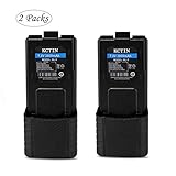 Replacement Battery for Baofeng (7.4V 3800mAh BL-5) Walkie Talkies BF-F8HP UV-5R UV5R Plus UV-5RTP UV-5RB BF-F8 BF-F8+ (2 Packs)