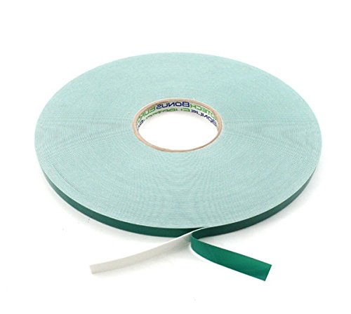 BONUS Eurotech 2BF42.10.0012/010A# Double Sided Self Adhesive Foam Tape, Acrylic Based Adhesion On Both Sides, Width 12 mm, Length 10 m, Foam, Total Thickness 0.8 mm, White