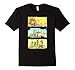 Mens Rick & Morty Running Silhouettes on Alien Land Medium Black