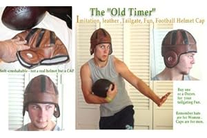 Old Timer Imitation Leather Football Helmet Cap