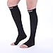 Doc Miller Open Toe Compression Socks for Men & Women, 30-40 mmHg Knee High Support, Toeless Design for Daily Leg Comfort, Breathable Nylon Spandex, 1 Pair