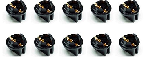 PA X 10 194 T10 #555 Pinball Machine Light Bulb Socket Twist Lock Wedge Instrument Base