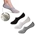 ENJOYNIGHT Women's 3 Pack Thin Casual No Show Socks Non Slip Flat Boat Line (3 Pack_3 Colors)