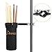 Donner Drum Sticks Holder, Nylon Drumstick Bag Removable, Clamp-On Lockable Aluminum Alloy Heavy Duty Clamp for Drumsticks Mallets Up to 10 Pairs, Black