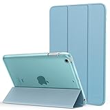 MoKo iPad Mini 3 / 2 / 1 Case, Slim Lightweight Smart Shell Stand Cover with Translucent Frosted Back Protector for Apple iPad Mini 1 / Mini 2 / Mini 3, Light BLUE (with Auto Wake / Sleep)