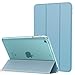 MoKo Case Fit iPad Mini 3/2 / 1, Slim Lightweight Smart Shell Stand Cover with Translucent Frosted Back Protector Fit Apple iPad Mini 1 / Mini 2 / Mini 3, Light Blue (with Auto Wake/Sleep)