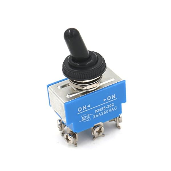 Baomain-Toggle-Switch-AC-250V-25A-OnOn-DPDT-6-Screw-Terminals-with-Waterproof-Boot