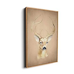 Canvas Wall Art for Living Room, Bedroom Animal Portrait Framed Canvas Prints for Home Decoration Ready to Hang - 16x24 inches