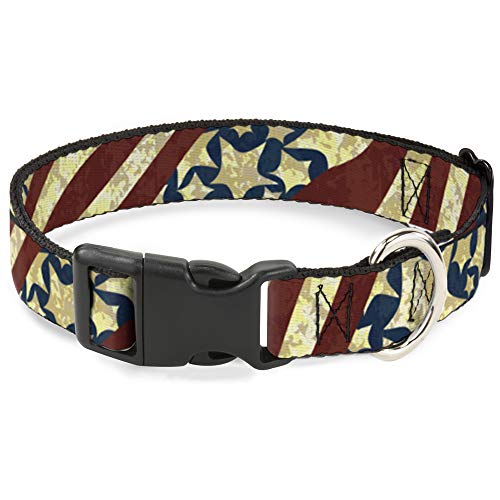 Buckle-Down PC-W30140-NM Ana Diagonal Vintage Stars & Stripes2 Plastic Clip Col…